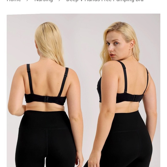 Momcozy Deep V Hands Free Pumping Bra - Picture 5 of 6